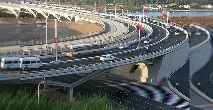 Ouvrage d’infrastructure routière au Maroc